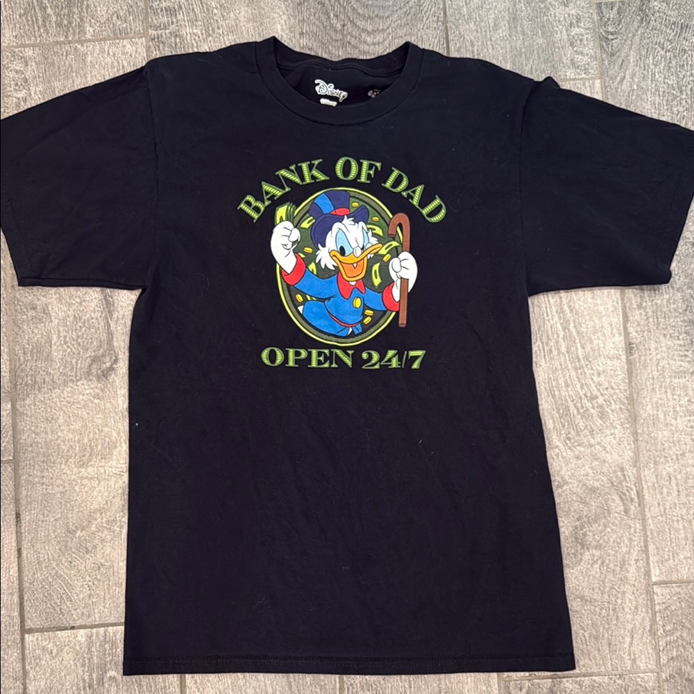 Disney Black Donald Duck Tee - Short Sleeve